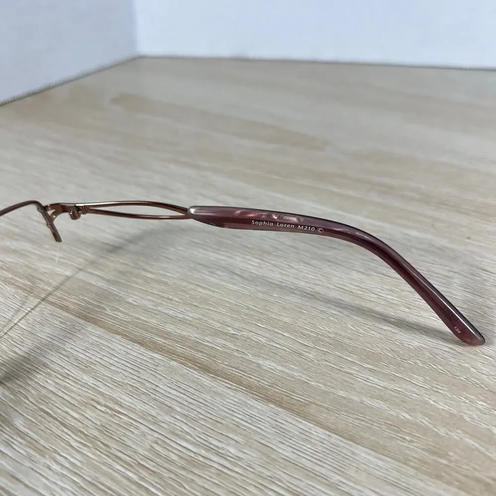 Sophia Loren M210 Zyloware Eyeglasses Frames Only Plum Burgundy 52-17-135